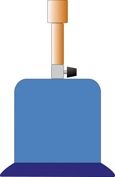 Garrafa de gás azul — Fotografia de Stock