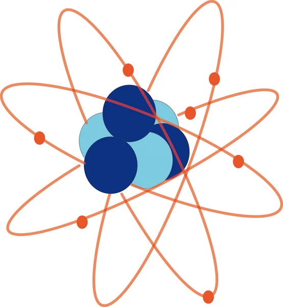 Атомная иллюстрация — стоковое фото