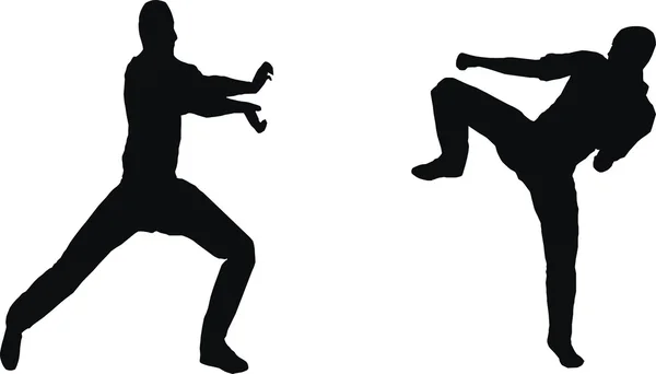 Karate bojowników — Zdjęcie stockowe