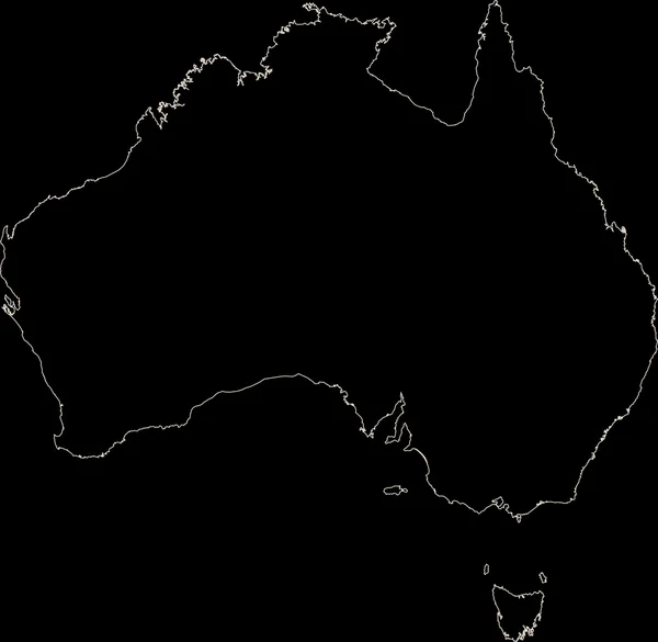 Australia Mapa —  Fotos de Stock