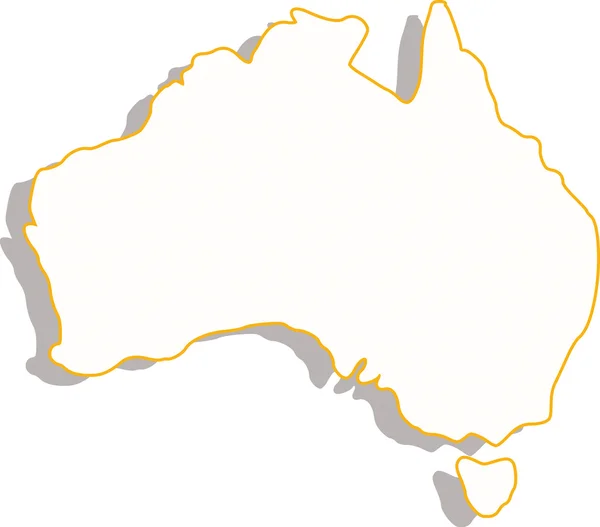 Χάρτης Αυστραλίας — Φωτογραφία Αρχείου