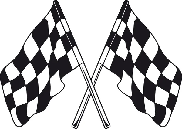 Bandeiras de corrida — Fotografia de Stock