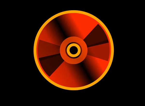 Красный диск — стоковое фото