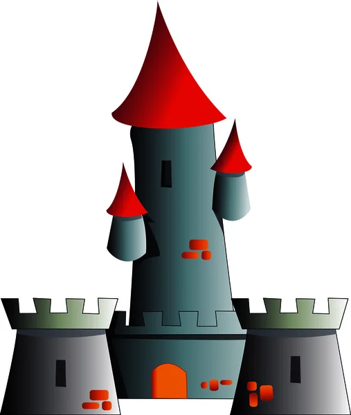 城堡插画 — 图库照片