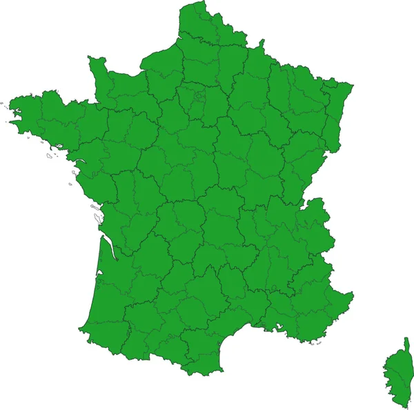 Francia Mapa —  Fotos de Stock