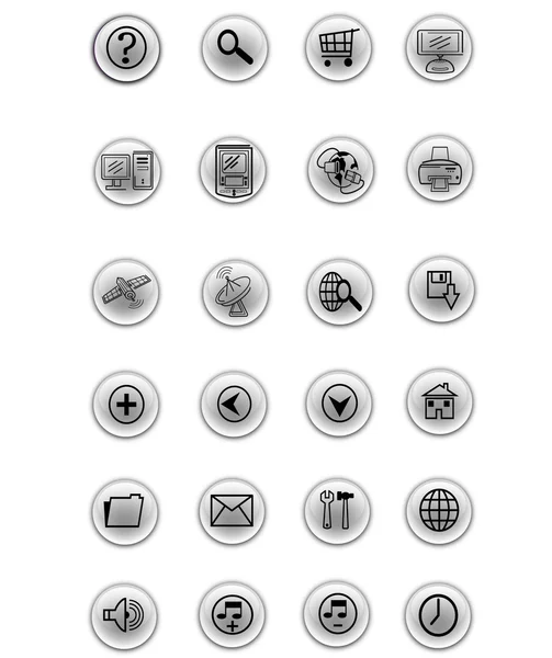 Duży zestaw ikon — Zdjęcie stockowe