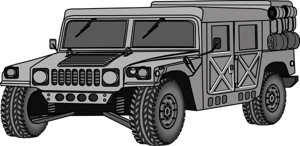 Stora jeep illustration — Stockfoto