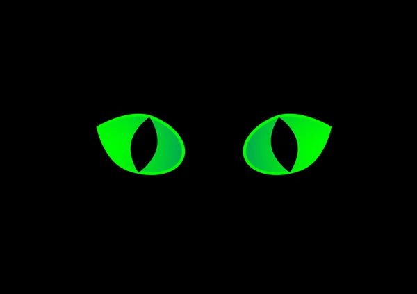 Olhos de um gato preto — Fotografia de Stock