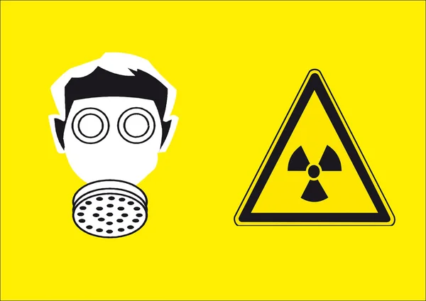 Signo de radiactividad — Foto de Stock