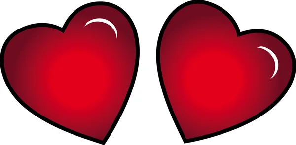 Dvě srdce — Stock fotografie