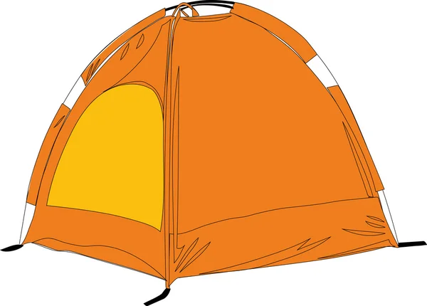 Illustrazione tenda — Foto Stock