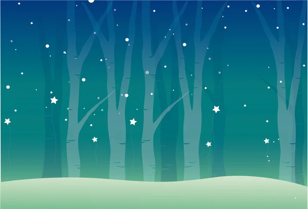 Forêt en hiver — Stockfoto