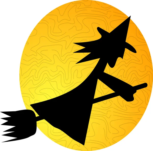 Flying witch — Stock Photo, Image
