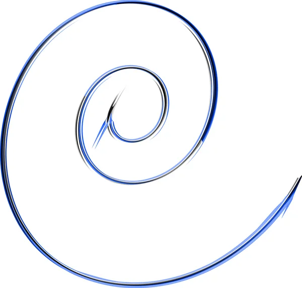 Abstrakte blaue Spirale — Stockfoto