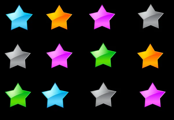 Hvězdy ikony — Stock fotografie