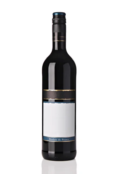Flaska rött vin — Stockfoto