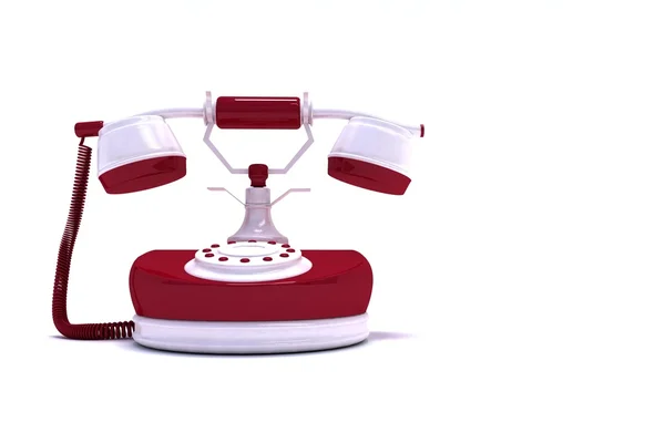 Glamour viejo teléfono rojo — Foto de Stock