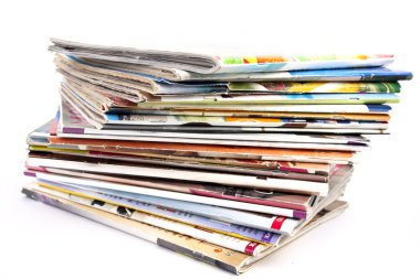 Stack of magazines clipart