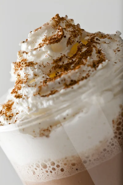 Chocolade milkshake close-up — Stockfoto