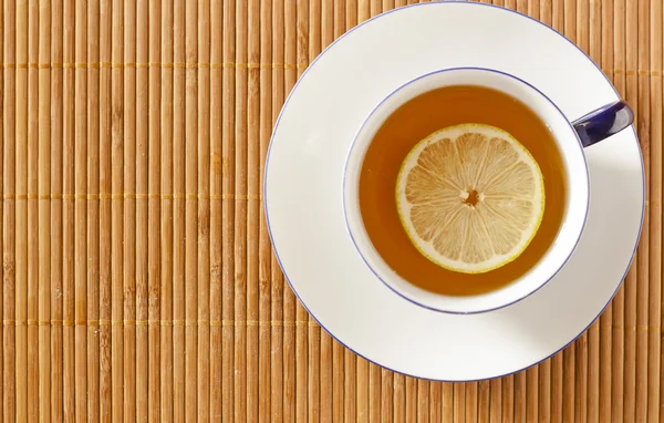 stock image Cup of Tea with a Slice of Lemon