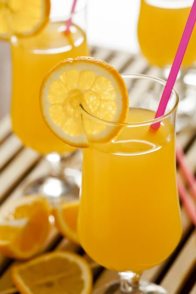 stock image Three Glasses of Fresh Orange Juice