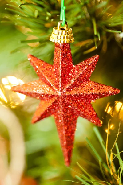 Vánoční hvězda dekorace — Stock fotografie