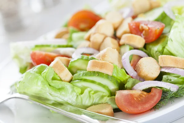 stock image Salad and Croutons