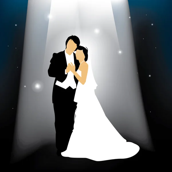 Свадебная ночь — стоковый вектор