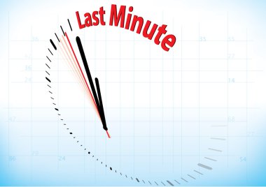 The last minute clipart