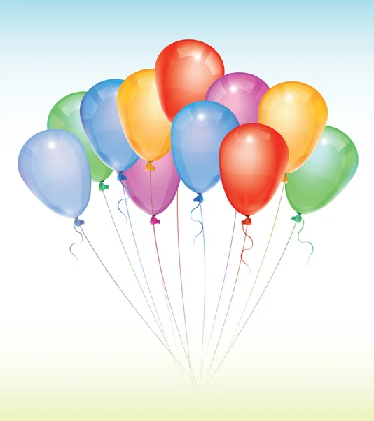 Ballons de fête illustration vectorielle — Image vectorielle