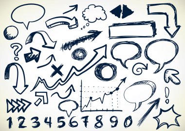 Hand-drawn Set Of Doodles clipart