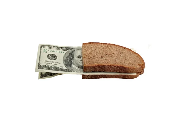 Сэндвич на доллар — стоковое фото