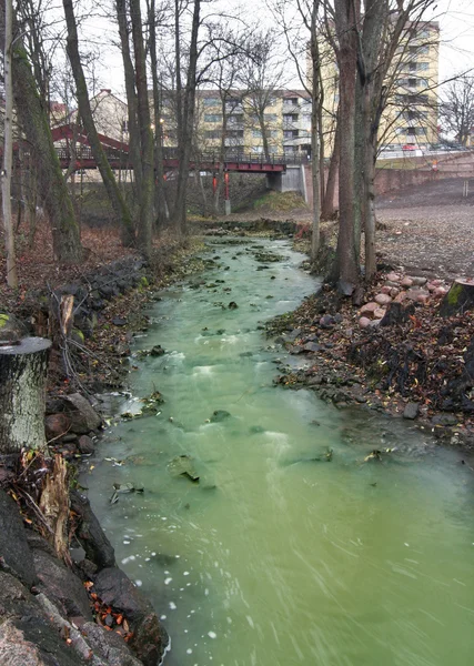 stock image Polluted River
