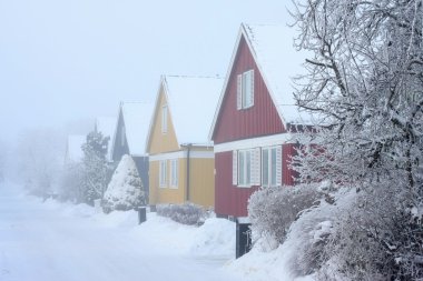 Houses in Winters Chill clipart