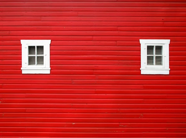 Červená stodola — Stock fotografie