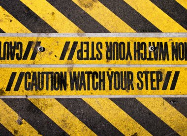 Watch your step clipart