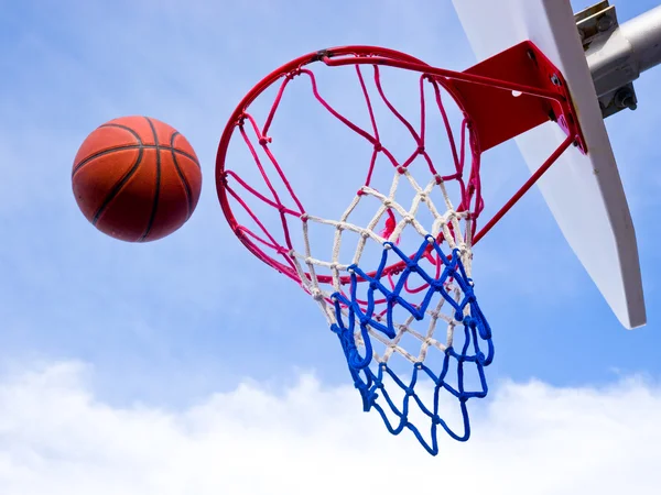 Basketbal volný hod — Stock fotografie