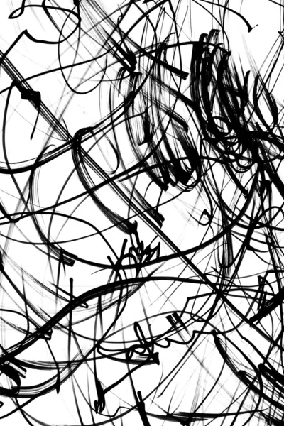 Black and white scribbles — Stock Photo, Image