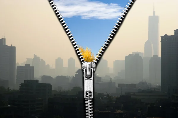 Poluição aérea — Fotografia de Stock