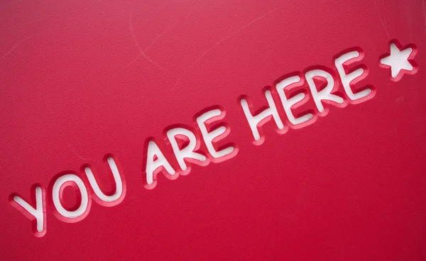 You are here — Stock Photo, Image