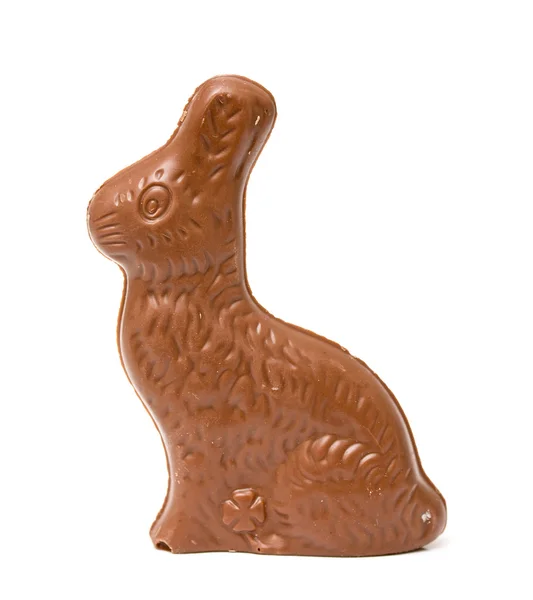 Coelhinho de Páscoa de chocolate — Fotografia de Stock