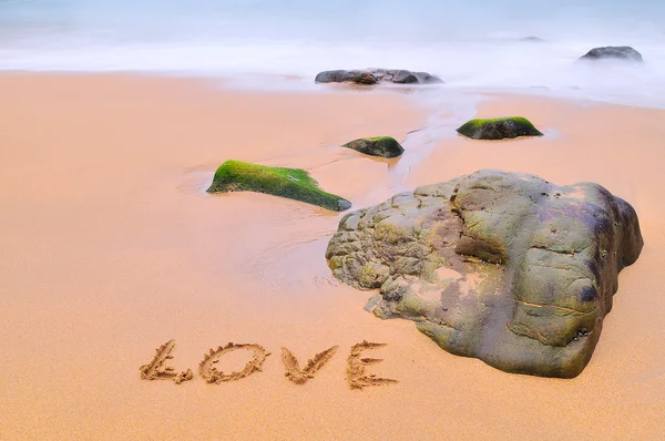 Amor na praia. — Fotografia de Stock