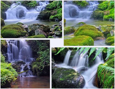 Waterfalls and nature clipart