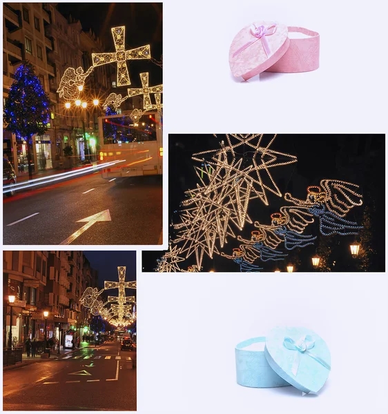 Vánoční město — Stock fotografie