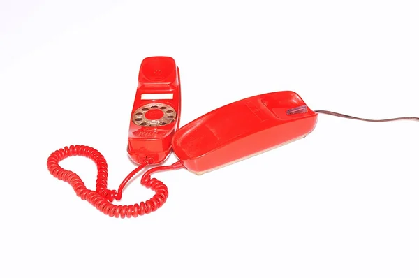 Telefone vermelho . — Fotografia de Stock