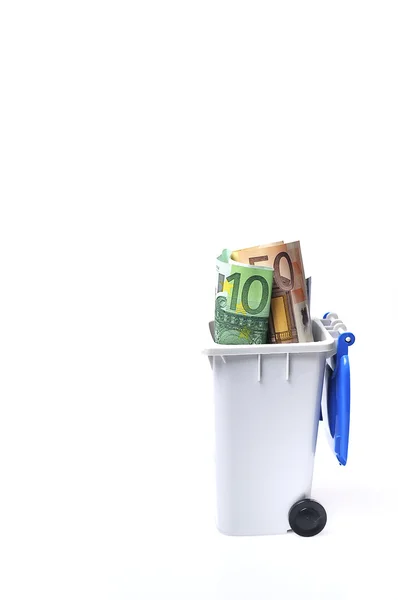 Trash money — Stock Photo, Image