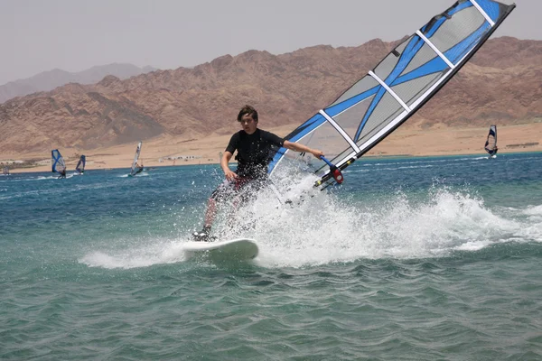 stock image Windsurfers.