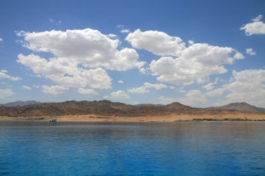 dahab lagün manzarası. Mısır.