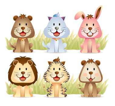 Cute Animal Collections clipart