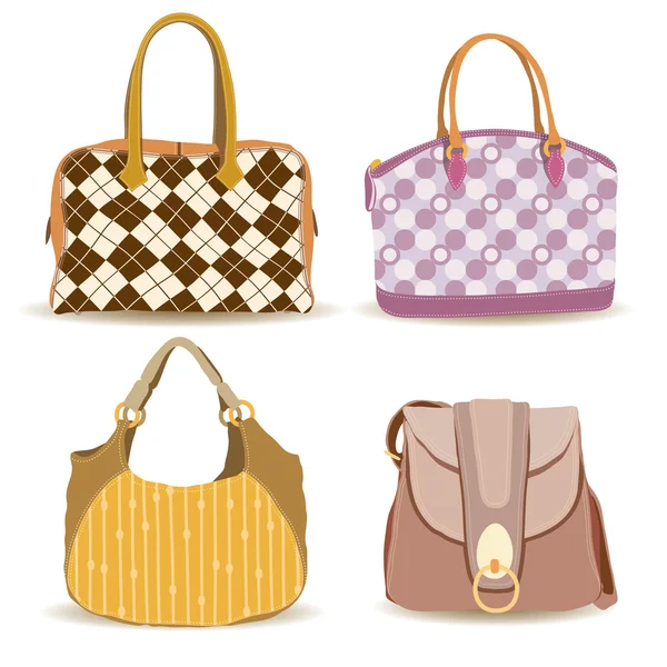 Collections de sacs à main femme — Image vectorielle